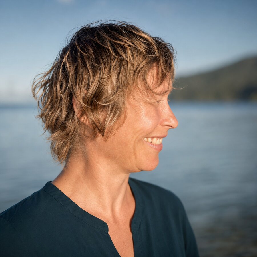 Julia Korol, Porträt am Wasser